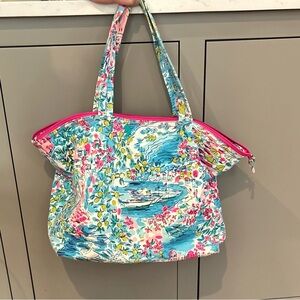 Lilly Pulitzer Postcards from positano tote bag